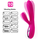 Armony - vibratore e stimolatore flessibile con effetto calore fucsia