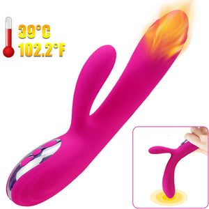 Armony - vibratore e stimolatore flessibile con effetto calore fucsia