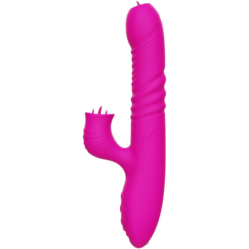 Armony - fanny vibratore multifunzione doppia lingua fucsia effetto calore