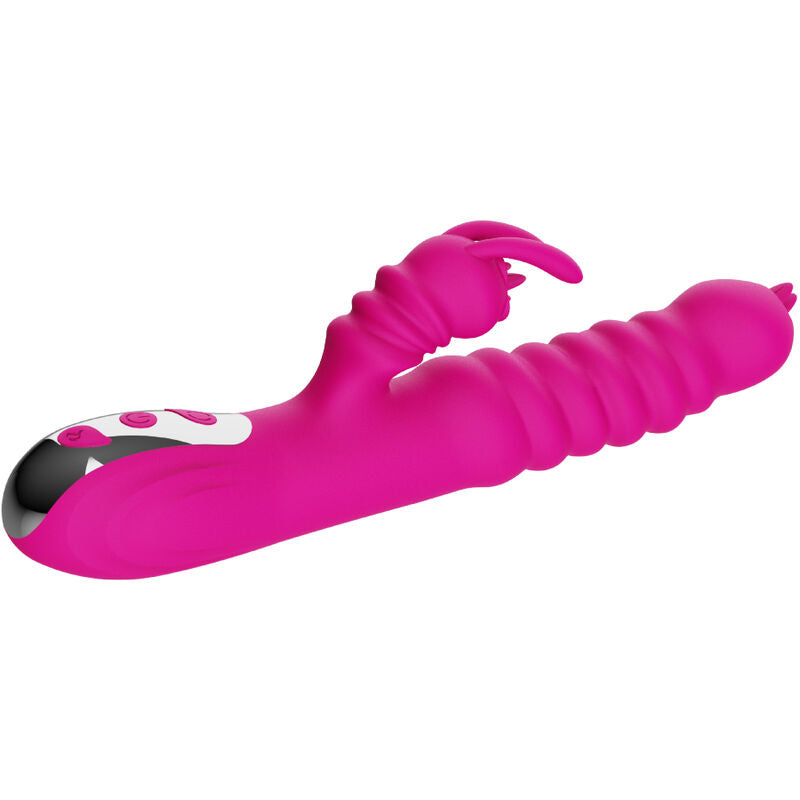 Armony - vibratore multifunzione rabbit double tongue fucsia effetto calore