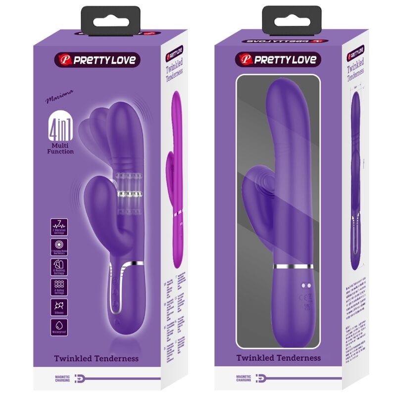 Pretty love - vibratore multifunzione g-spot viola-3