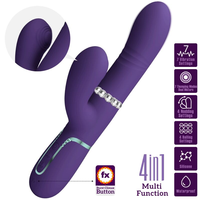 Pretty love - vibratore multifunzione g-spot viola-2