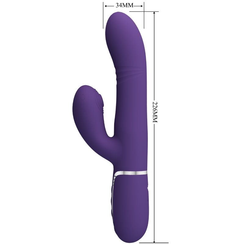 Pretty love - vibratore multifunzione g-spot viola-1