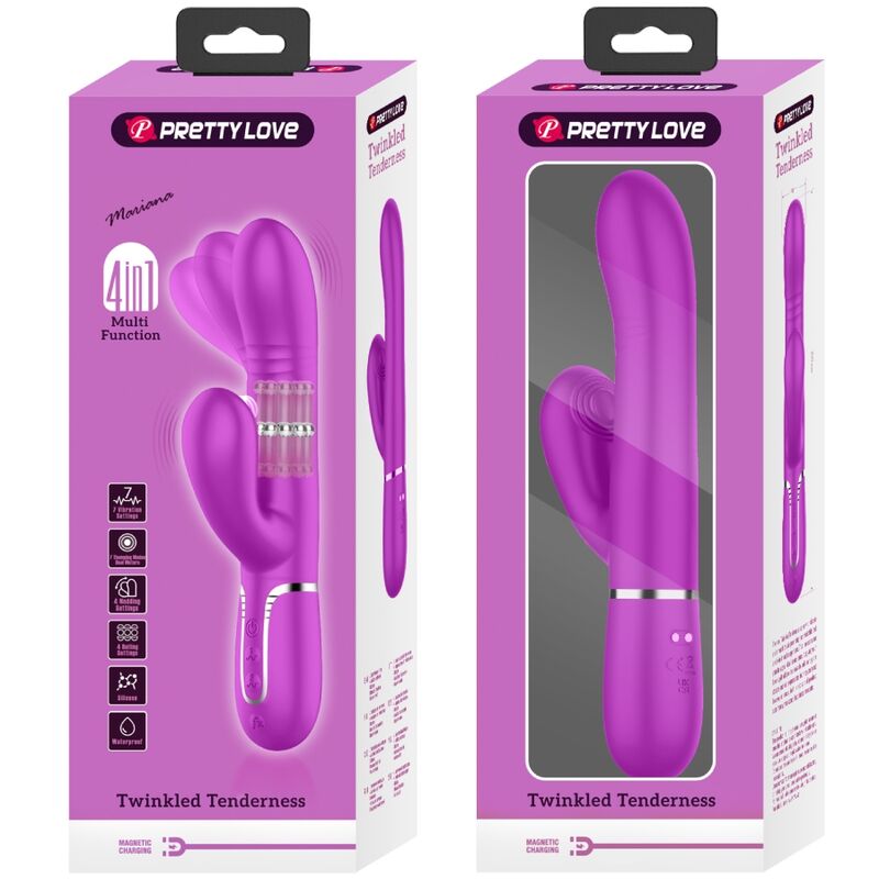 Pretty love - vibratore multifunzione g-spot fucsia-3