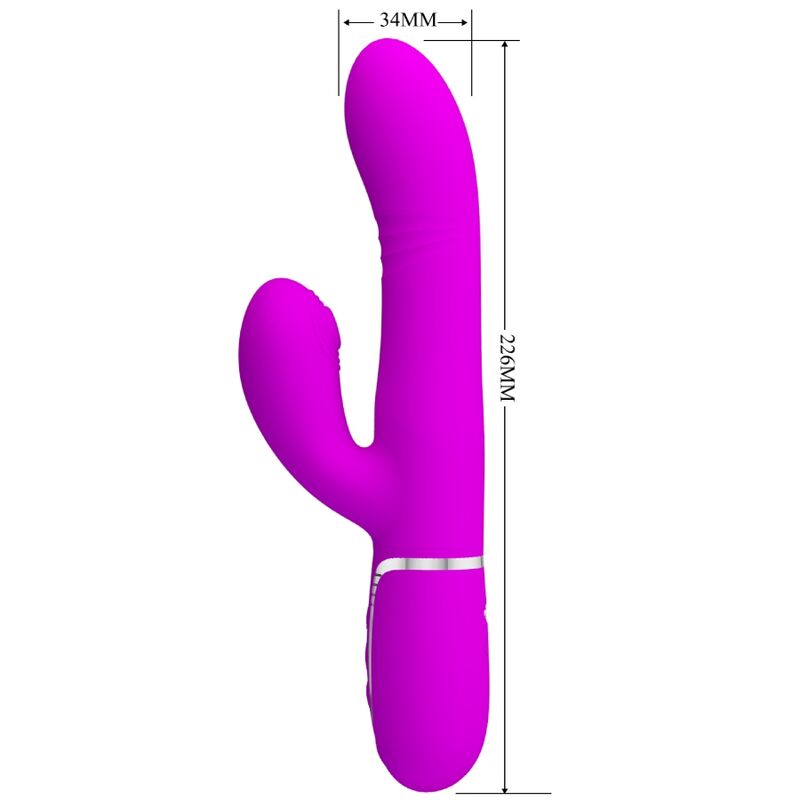 Pretty love - vibratore multifunzione g-spot fucsia-1