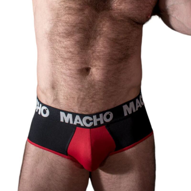 Macho - ms26n slip nero/rosso s-1