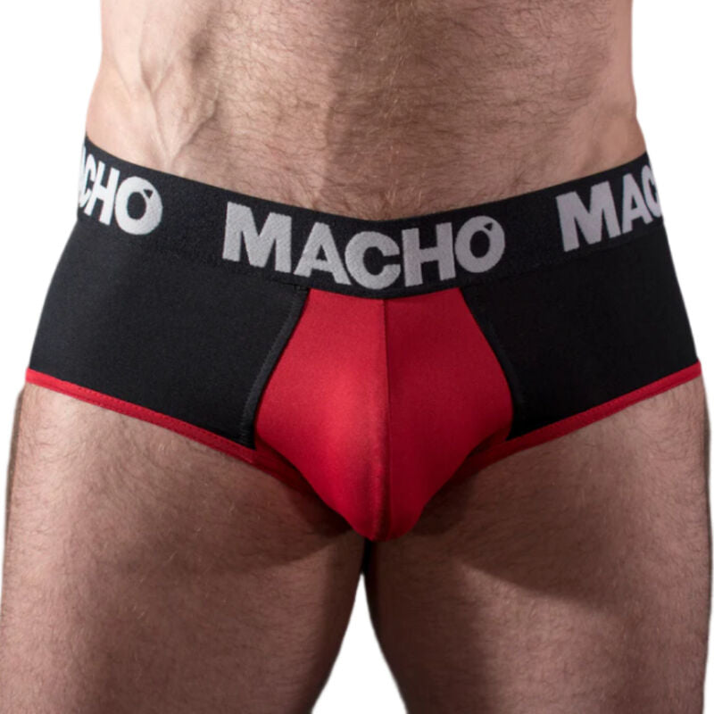 Macho - ms26n slip nero/rosso s