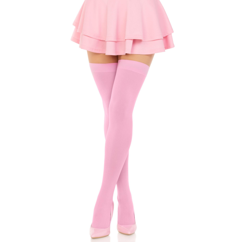 Leg avenue - calzini in nylon rosa-3