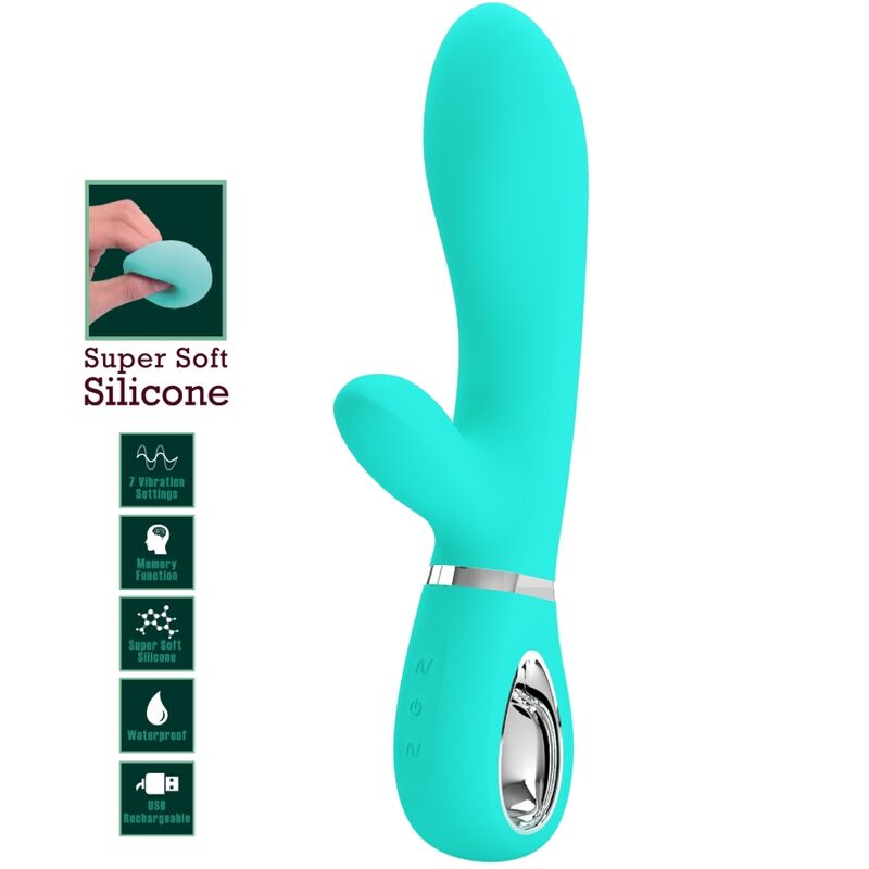 Pretty love - vibratore multifunzione g-spot thomas verde acqua-6