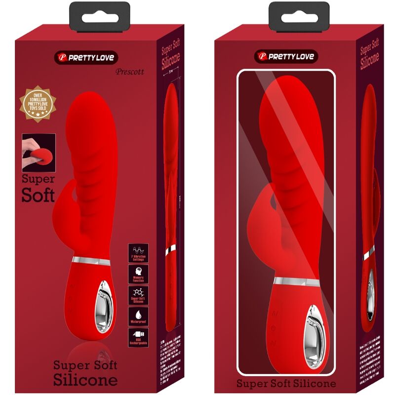 Pretty love - vibratore multifunzione g-spot prescott rosso-8