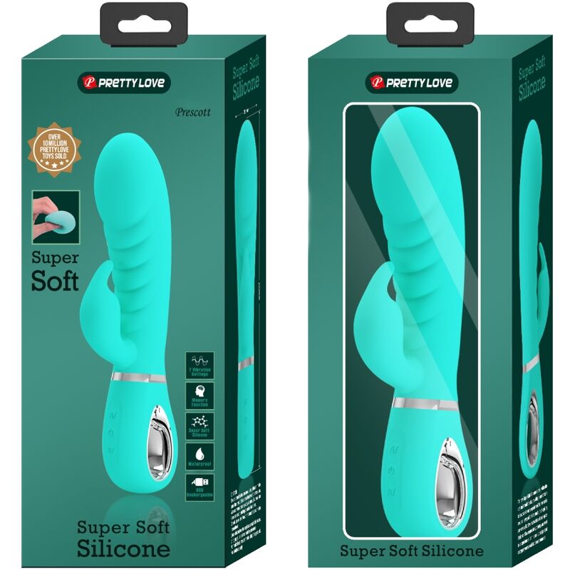 Pretty love - vibratore multifunzione g-spot prescott verde acqua-8