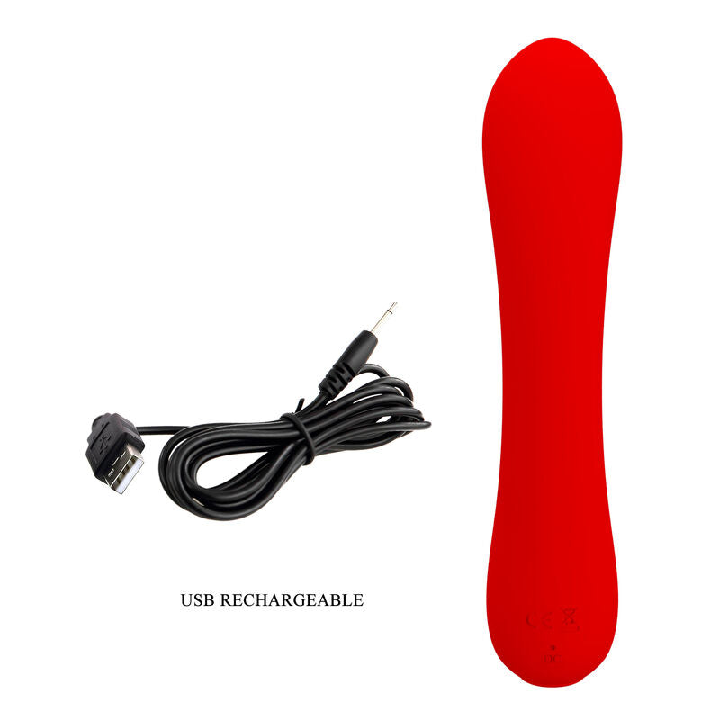 Pretty love - vibratore ricaricabile prescott rosso-7