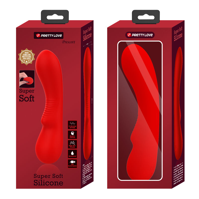 Pretty love - vibratore ricaricabile prescott rosso-8