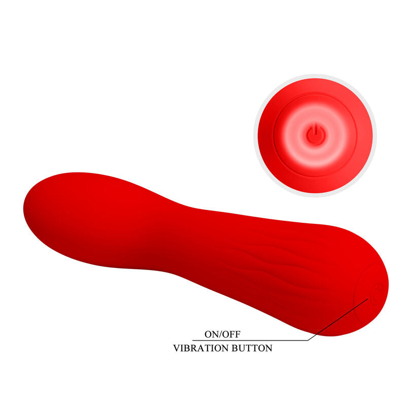 Pretty love - vibratore ricaricabile faun rosso-5
