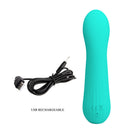 Pretty love - vibratore ricaricabile faun verde acqua-7