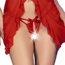 Chilirose - cr 4696 babydoll e perizoma senza cavallo rosso l/xl-2