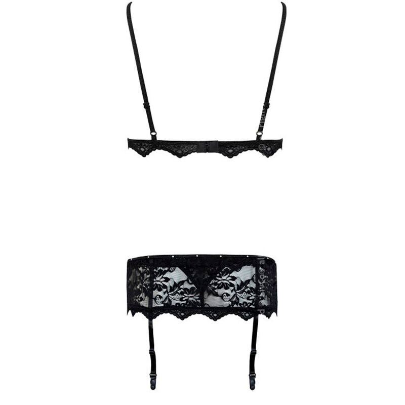 Livco corsetti fashion - belita lc 90231 reggiseno + slip + reggiseno nero l/xl-5