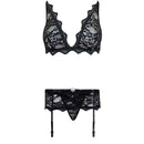 Livco corsetti fashion - belita lc 90231 reggiseno + slip + reggiseno nero l/xl-4