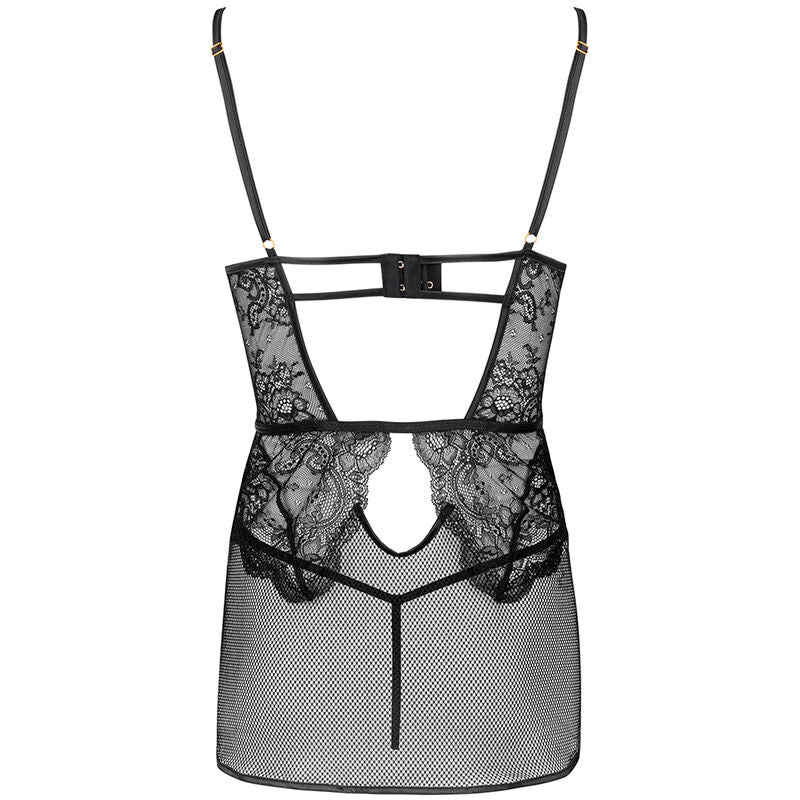 Livco corsetti fashion - camicia + slip baririn lc 90633 nero-3