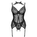 Livco corsetti fashion - collezione giellandra for the senses corsetto + panty nero-2