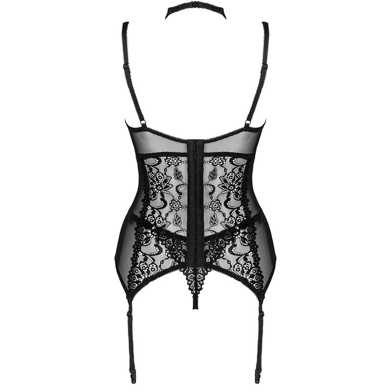 Livco corsetti fashion - collezione giellandra for the senses corsetto + panty nero-3