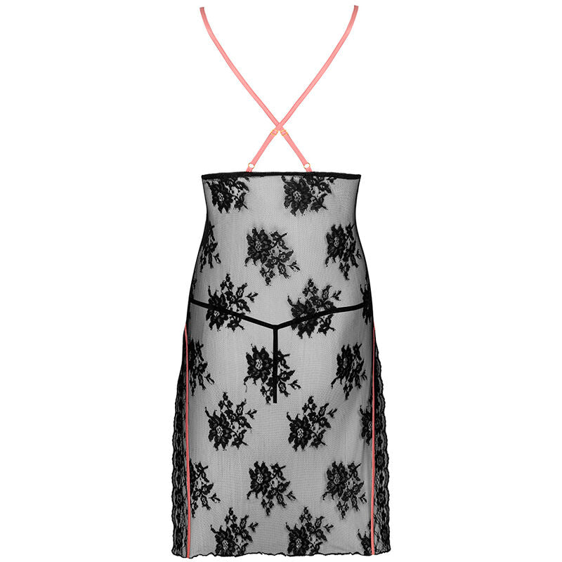 Livco corsetti fashion - karonin lc 90628 camicia + panty nero-2