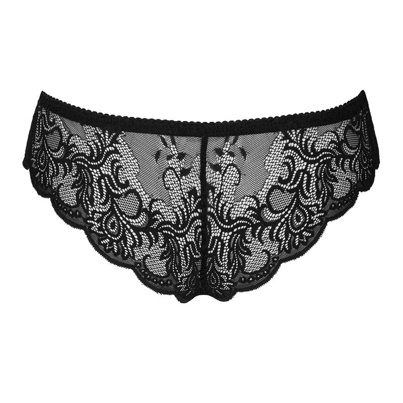 Livco corsetti fashion - love story lc 90679 panty crotchless nero-2
