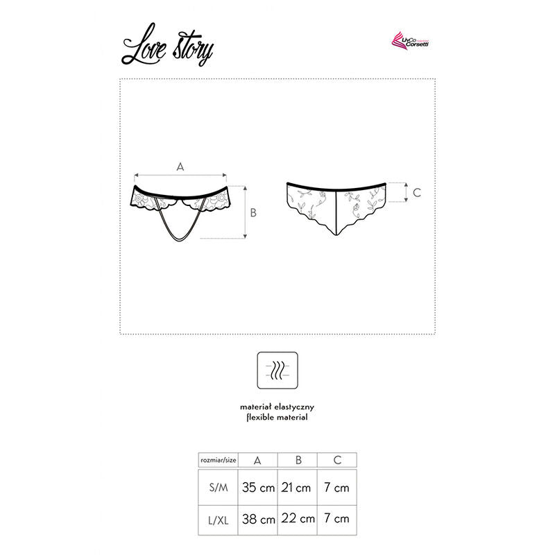 Livco corsetti fashion - love story lc 90679 panty crotchless nero l/xl-4