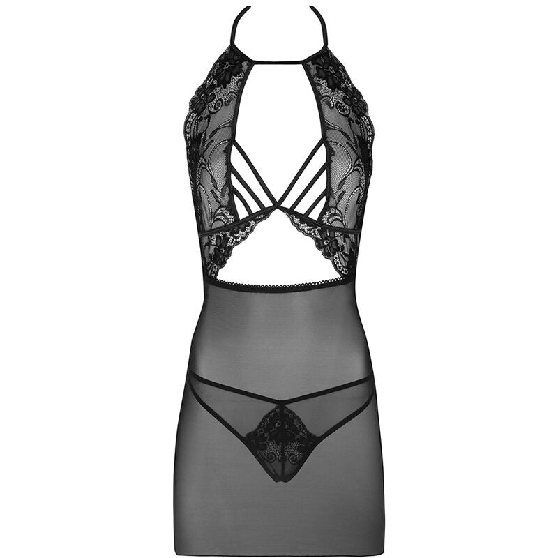 Livco corsetti fashion - malviami lc 90625 camicia + panty nero-2