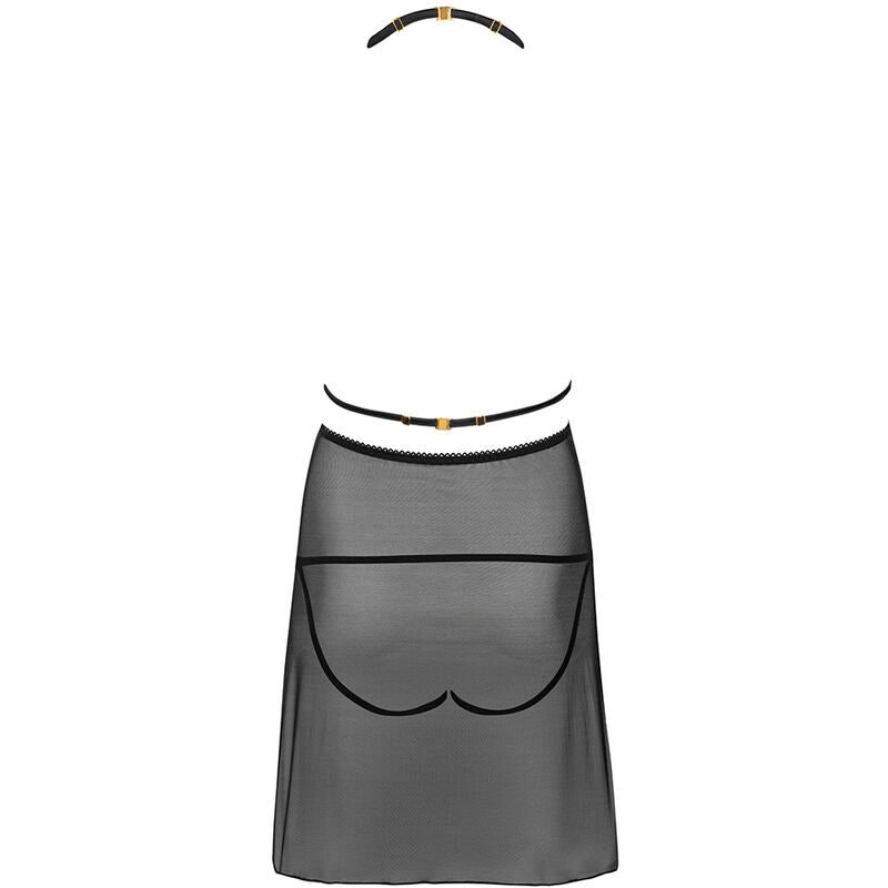 Livco corsetti fashion - malviami lc 90625 camicia + panty nero-3