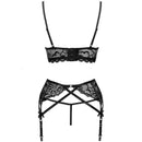 Livco corsetti fashion - moridam lc 90552 reggiseno + reggiseno + slip negro-6