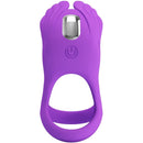 Pretty love - anello per pene vibrante 7 vibrazioni in silicone viola-3