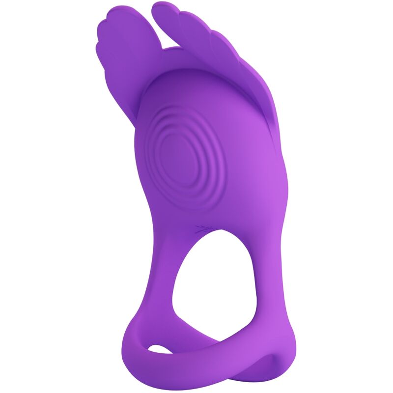 Pretty love - anello per pene vibrante 7 vibrazioni in silicone viola