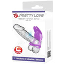 Pretty love - anello per pene vibrante 7 vibrazioni in silicone viola-8