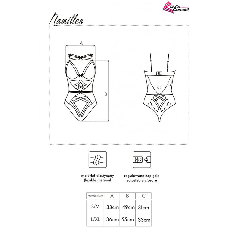 Livco corsetti fashion - namillen lc 90528 body nero l/xl-4