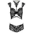 Livco corsetti fashion - palmenom lc 90614 reggiseno + slip nero l/xl-2