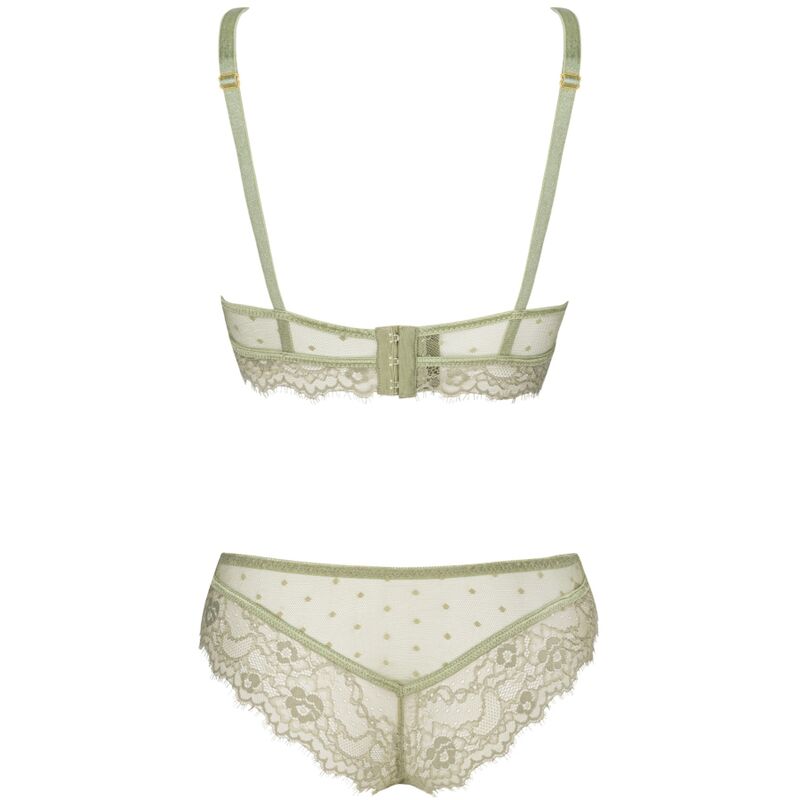 Livco corsetti fashion - pine lc 90667 reggiseno + slip khaki-3