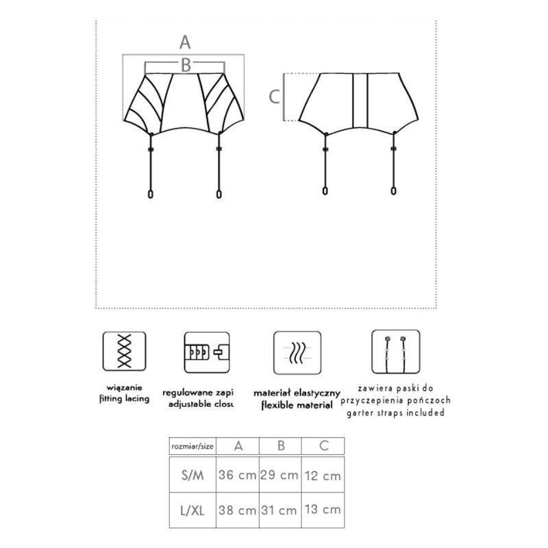 Livco corsetti fashion - sevem lc 90277-1 reggettiere nero l/xl-4