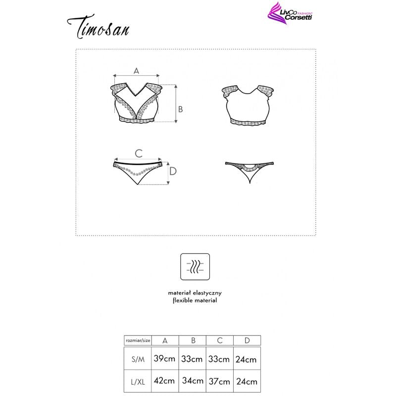 Livco corsetti fashion - timosan lc 90631 reggiseno + slip nero-4