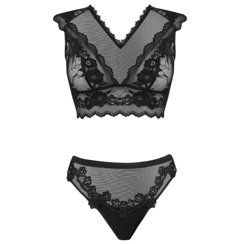 Livco corsetti fashion - timosan lc 90631 reggiseno + slip nero l/xl-2
