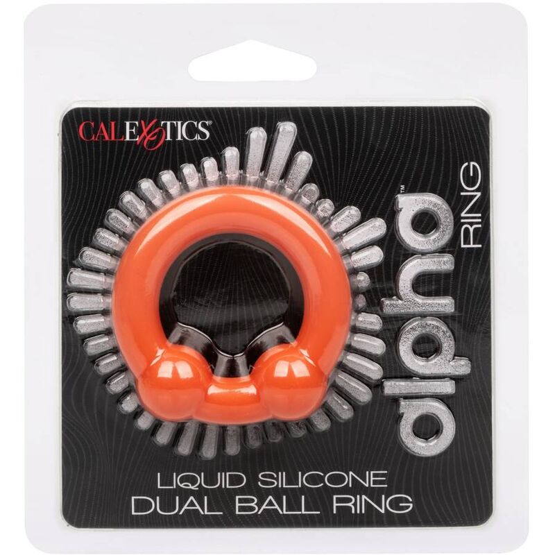 Calexotics - alpha anello dual ball arancione-2