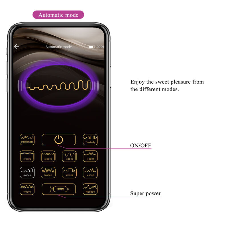 Pretty love - vibratore elettroshock hector by app control viola-16