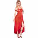 Chilirose - cr 3716 babydoll lunga rosso s/m-1