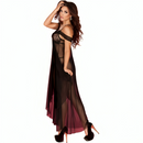 Chilirose - cr 3716 babydoll lunga nera l/xl