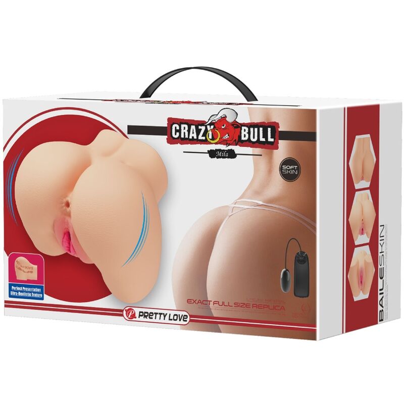 Crazy bull - vibratore mila per vagina e ano realistico-8