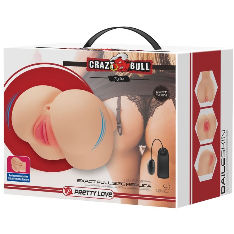 Crazy bull - vibratore realistico per la vagina e lano kylie-8