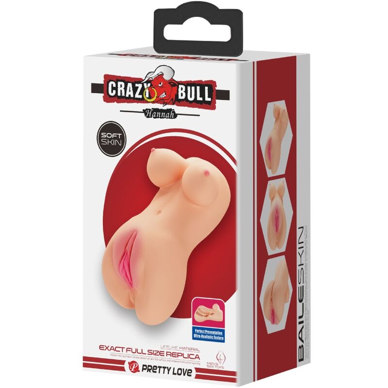 Crazy bull - vibratore hannah per vagina e ano realistici-7