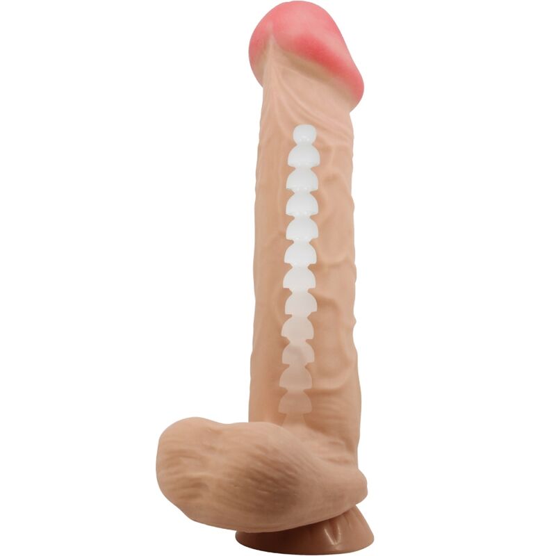 Pretty love - dildo realistico sliding skin series con ventosa scorrevole della pelle flesh 26 cm-4