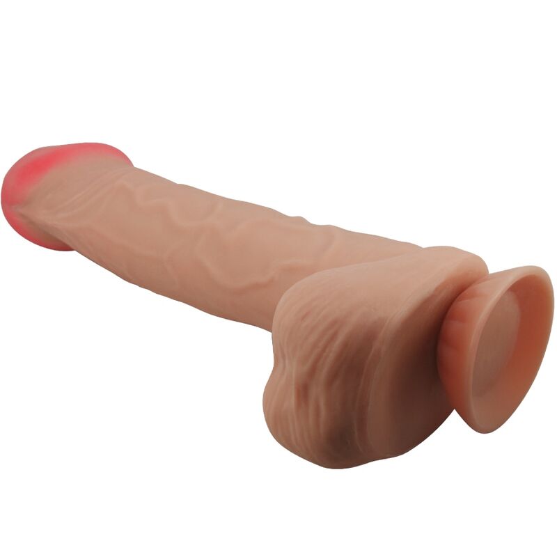 Pretty love - dildo realistico sliding skin series con ventosa scorrevole della pelle flesh 26 cm-1