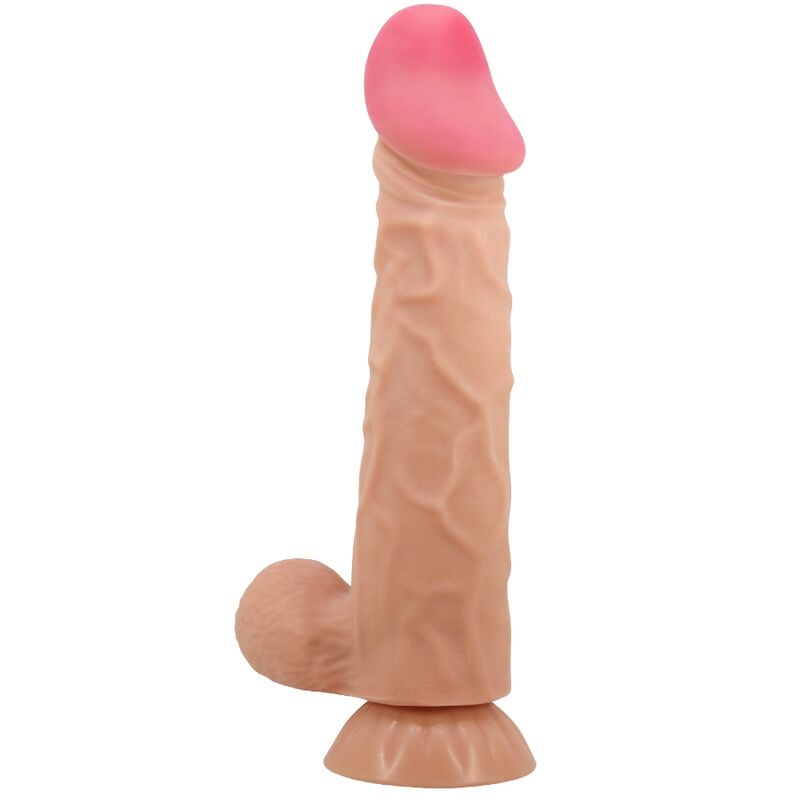 Pretty love - dildo realistico sliding skin series con ventosa scorrevole della pelle 24 cm